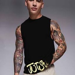 rigo Men Typographic Print Sleeveless Vest-picture-15