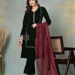nayam by lakshita Women Embroidered Straight Kurta Set-picture-4