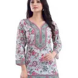 Floral Print V-Neck Top-image-21