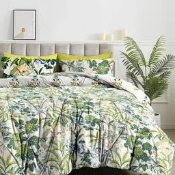 Floral Print Microfiber 150 GSM Single Bed Comforter -image-19