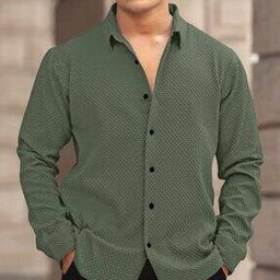 Men Regular Fit Button-Down Shirt-image-81