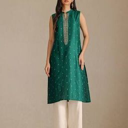 soch Women Embroidered Straight Kurta with Sleeves-picture-47