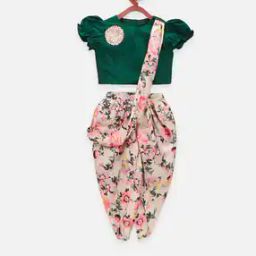 Floral Dhoti Saree with Choli Set-image-78