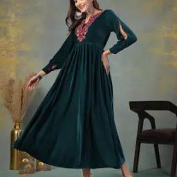 stylum Women Embroidery Fit and Flare Dress-picture-7