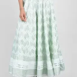 Sequinned Embellished Flared Skirt-53