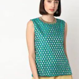 Floral Pattern Sleeveless Top-image-44