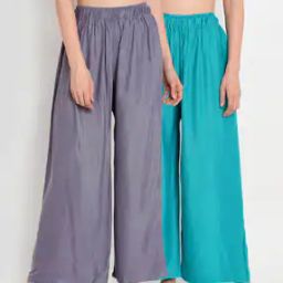 Women Pack Of 2 Solid Palazzos-image-23