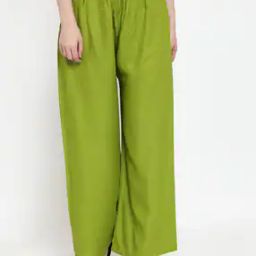 Mid-Rise Palazzos with Elasticated Waist-picture-1