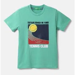 united colors of benetton Tennis Club Print Crew-Neck T-Shirt-picture-3