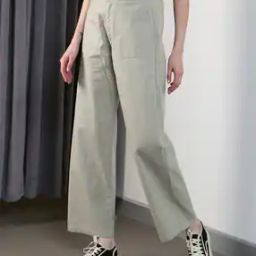 Shein Ankle Length Straight Pants with Pockets-image-45
