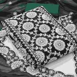 Women Embellished & Embroidered 3-Piece Unstitched Dress Material-image-2