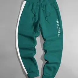 Boys Typographic Print Joggers with Drawstring Waist-image-0