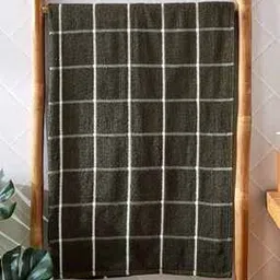 Home & Kitchen Checked Cotton Bath Towel-image-15