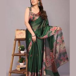 mirchi fashion Women Saree with Blouse Piece-picture-36