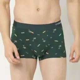 Men Printed Trunks with Elasticated Waist-image-57