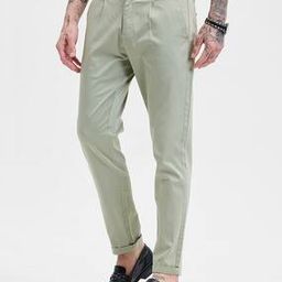 snitch Men Solid Slim Fit Trousers-picture-13