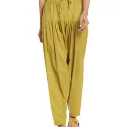 Solid Salwar with Elasticated Waistband-image-6