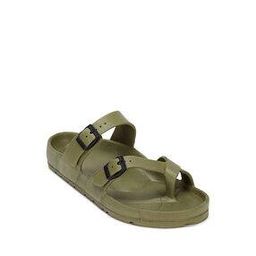 Men Open-Toe Slip-On Sandals with Buckle Accent-9