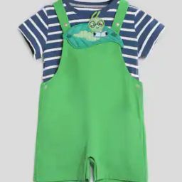 Embroidered Dungaree Set-image-67