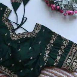 Women Embroidered Back Open Blouse-51