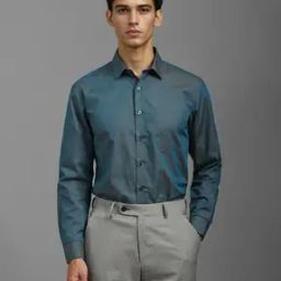 Men Micro Printed Slim Fit Shirt-image-4