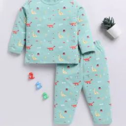 Boys Novelty Print Cotton Sweatshirt & Pants Set-image-14