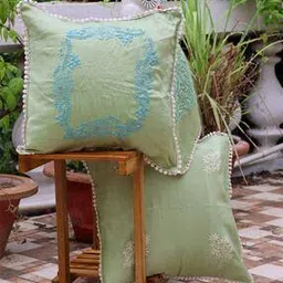 Set of 2 Embellished Cushion Covers - 16 x 16-image-84