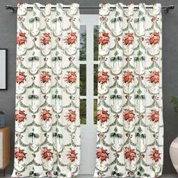 Block Print Cotton Window Curtain-44