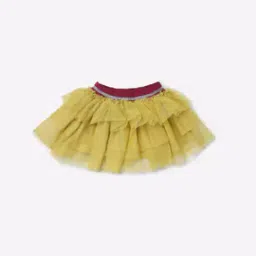 A-line Tulle Skirt with Embellished Waistband-image-103