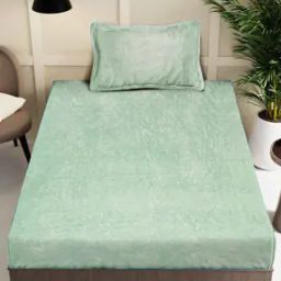300 TC Woolen Single Bedsheet with Pillow Cover-image-57