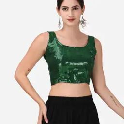 Women Self-design Back Open Blouse-24