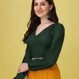 Women Back Open Blouse-27