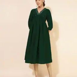 Women Embroidery A-line Kurta-image-51