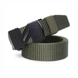 Men Webbed Wide Belt with Clasp Closure-image-35