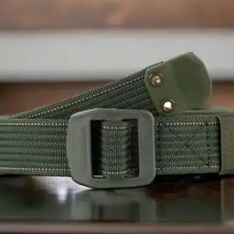 Men Webbed Wide Belt with Adjustable Buckle Closure-image-33