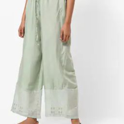 Striped Palazzos with Drawstring Waist-image-9