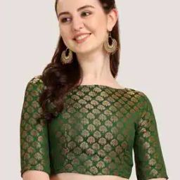 Blouse Self-design Back Open Blouse-image-5