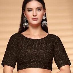 Blouse Self-design Back Open Blouse-picture-4