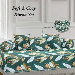 Set of 6 350 TC Printed Bedsheet with Bolsters & Cushion Covers-image-18