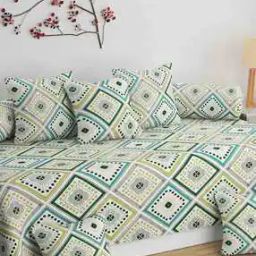Printed Diwan Set of 8-8