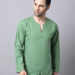 Micro Print Short Kurta-image-75
