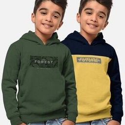 hellcat Pack of 2 Printed Hooded T-Shirts-picture-0