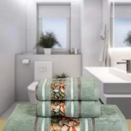 Cotton Oriental Set of 3 Bath Towel-50
