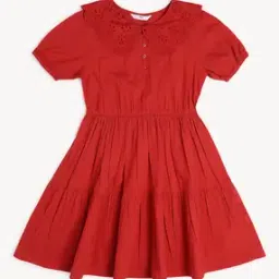 Girls Fit & Flare Dress with Schifili Embroidered-picture-26
