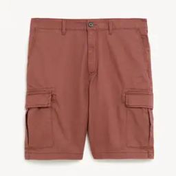 Men Regular Fit Flat-Front Cargo Shorts-image-4