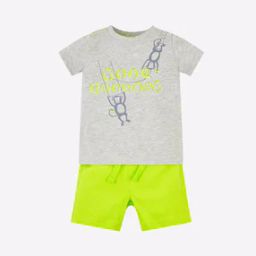 Printed T-shirt & Shorts Set-image-39