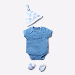 Printed Bodysuit with Cap & Socks-image-6