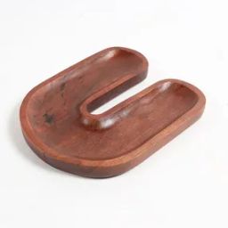 Hand Carved Wooden Magnet-Shaped Serving Platter-43