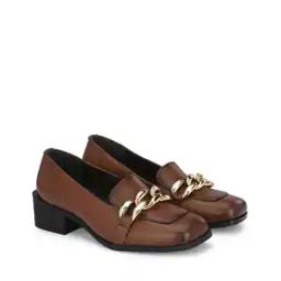 Round-Toe Chunky Heeled Shoes-picture-39