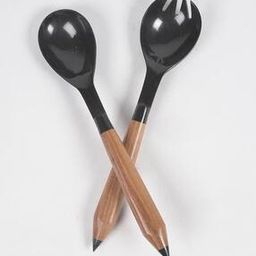 Recycled Natural Horn & Bone Salad Servers-19